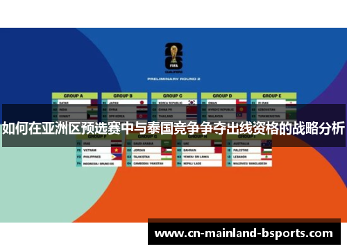 如何在亚洲区预选赛中与泰国竞争争夺出线资格的战略分析
