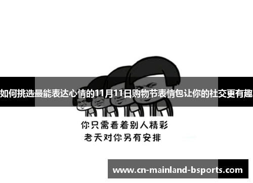 如何挑选最能表达心情的11月11日购物节表情包让你的社交更有趣