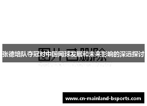张德培队夺冠对中国网球发展和未来影响的深远探讨